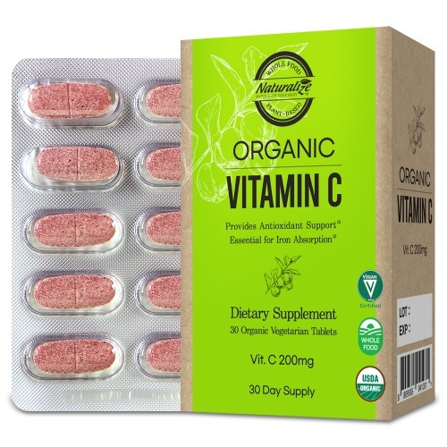 백스테이[네추럴라이즈]오가닉 유기농 비타민C (200mg)